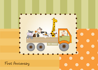 Image showing birthday card with toys