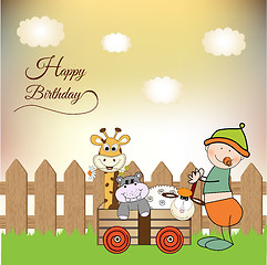 Image showing first birthday card