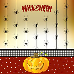 Image showing Halloween greeting card