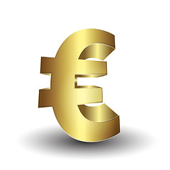 Image showing 3d euro sign