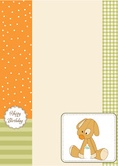 Image showing baby shower card with puppy