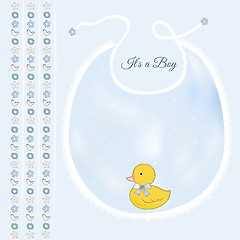 Image showing baby shower card with little duck