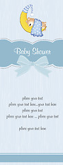 Image showing baby boy shower card