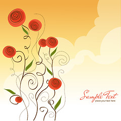 Image showing seamless pattern background with flowers