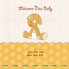 Image showing baby shower card with puppy