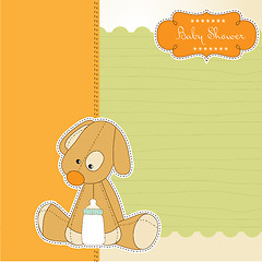Image showing baby shower card with puppy