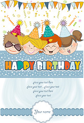 Image showing kids celebrating birthday party