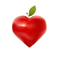 Image showing apple heart