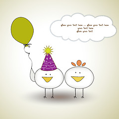 Image showing funny birthday party greeting card