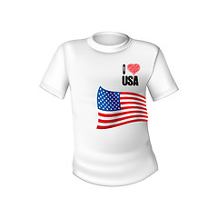 Image showing American stylish t-shirt