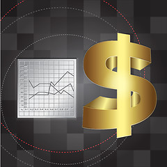 Image showing financial background with dollar