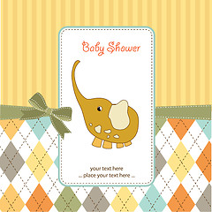 Image showing romantic baby announcement card