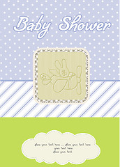 Image showing baby boy shower card