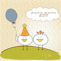 Image showing funny birthday party greeting card