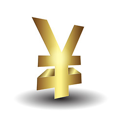 Image showing 3d yen sign
