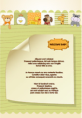 Image showing baby shower announcement card