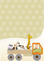 Image showing birthday card with toys