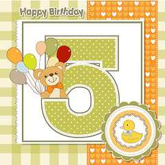 Image showing the fifth anniversary of the birthday