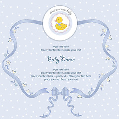 Image showing baby shower card with little duck