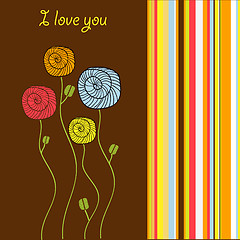 Image showing i love you - valentine card