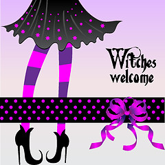 Image showing Halloween greeting card