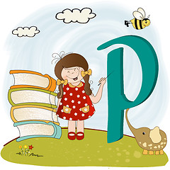 Image showing children alphabet letters