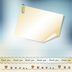 Image showing Thank you card