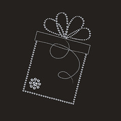 Image showing luxury label with gift box