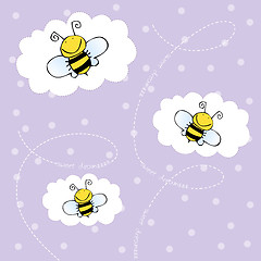 Image showing background with bees