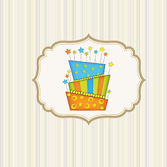 Image showing Birthday cupcake