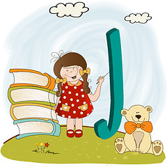 Image showing children alphabet letters