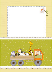 Image showing birthday card with toys