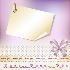 Image showing Thank you card