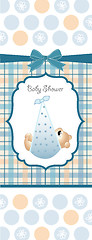 Image showing baby boy shower card