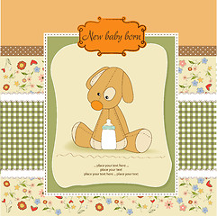 Image showing baby shower card with puppy