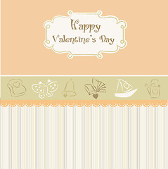 Image showing vintage valentine's day card