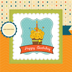 Image showing Happy Birthday cupcake