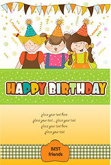 Image showing kids celebrating birthday party