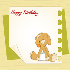 Image showing baby shower card with puppy