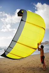 Image showing Kitesurfing