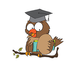 Image showing Owl Teacher in vector format