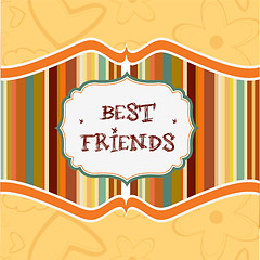 Image showing best friends card