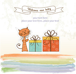 Image showing Birthday announcement card