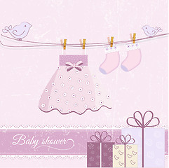 Image showing Baby girl announcement