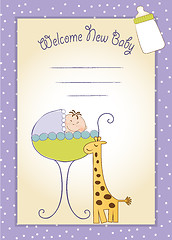 Image showing baby shower announcement