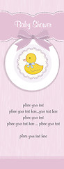 Image showing baby shower card with little duck