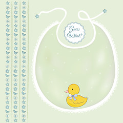 Image showing baby shower card with little duck