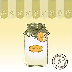 Image showing pure biological food jar