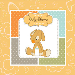 Image showing baby shower card with puppy