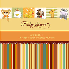 Image showing baby shower announcement card